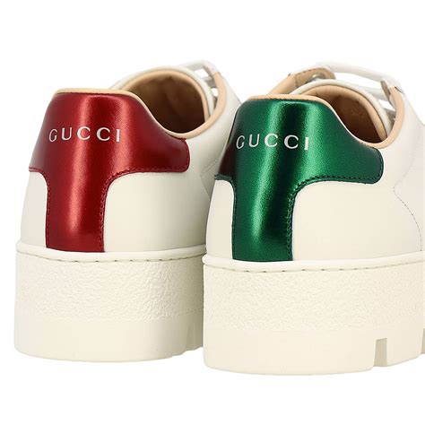 gucci ace bee platform sneakers.